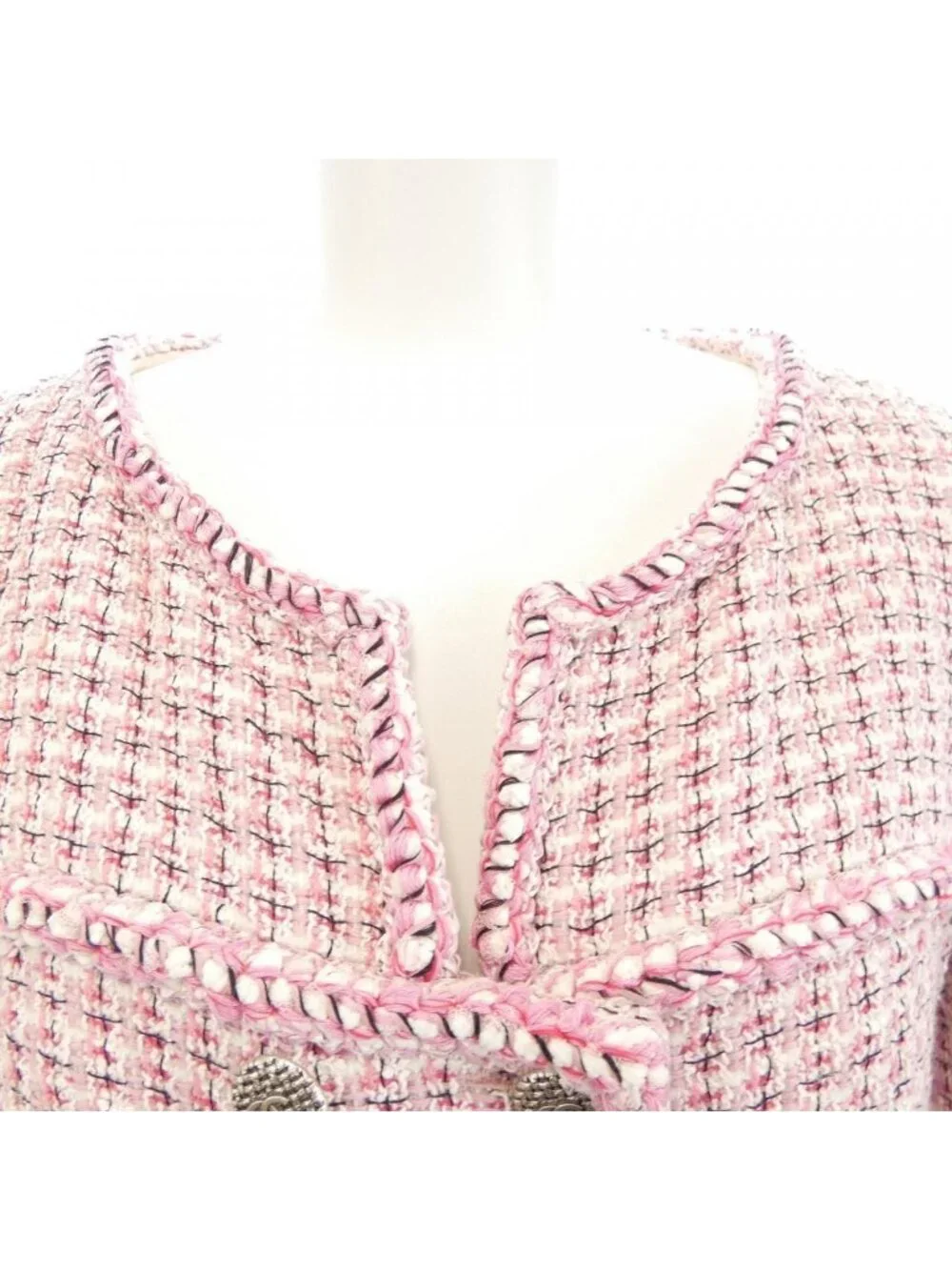 Chanel Collarless Jacket Pink